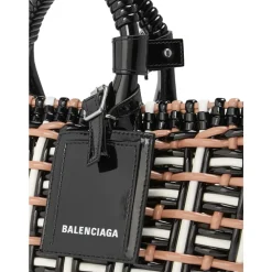 Indkøbstasker<Balenciaga Bistro Basket Braided Tote Bag Multifarvet