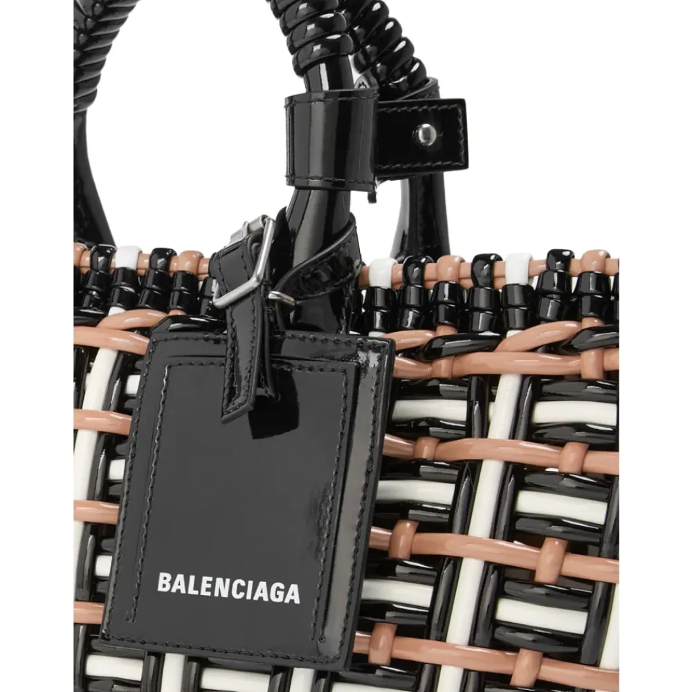 Indkøbstasker<Balenciaga Bistro Basket Braided Tote Bag Multifarvet