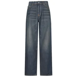 Jeans^Our Legacy Bomuld Faded Wash Jeans Knap Fly Blå