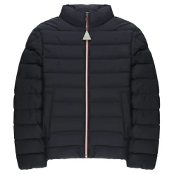 Jakker<Moncler Børn Dunjakke Høj Hals Blå