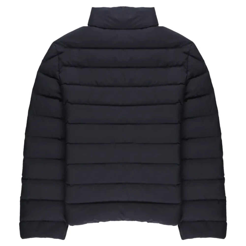 Jakker<Moncler Børn Dunjakke Høj Hals Blå