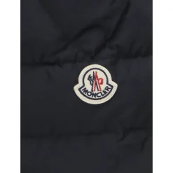 Jakker<Moncler Børn Dunjakke Høj Hals Blå