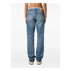 Jeans^Ami Paris Brugte Straight-Fit Denim Jeans Blå