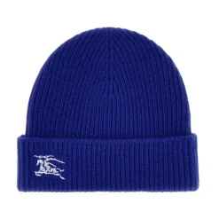 Huer, Kasketter & Hatte^Burberry Cashmere Beanie Hat AW24 Blå
