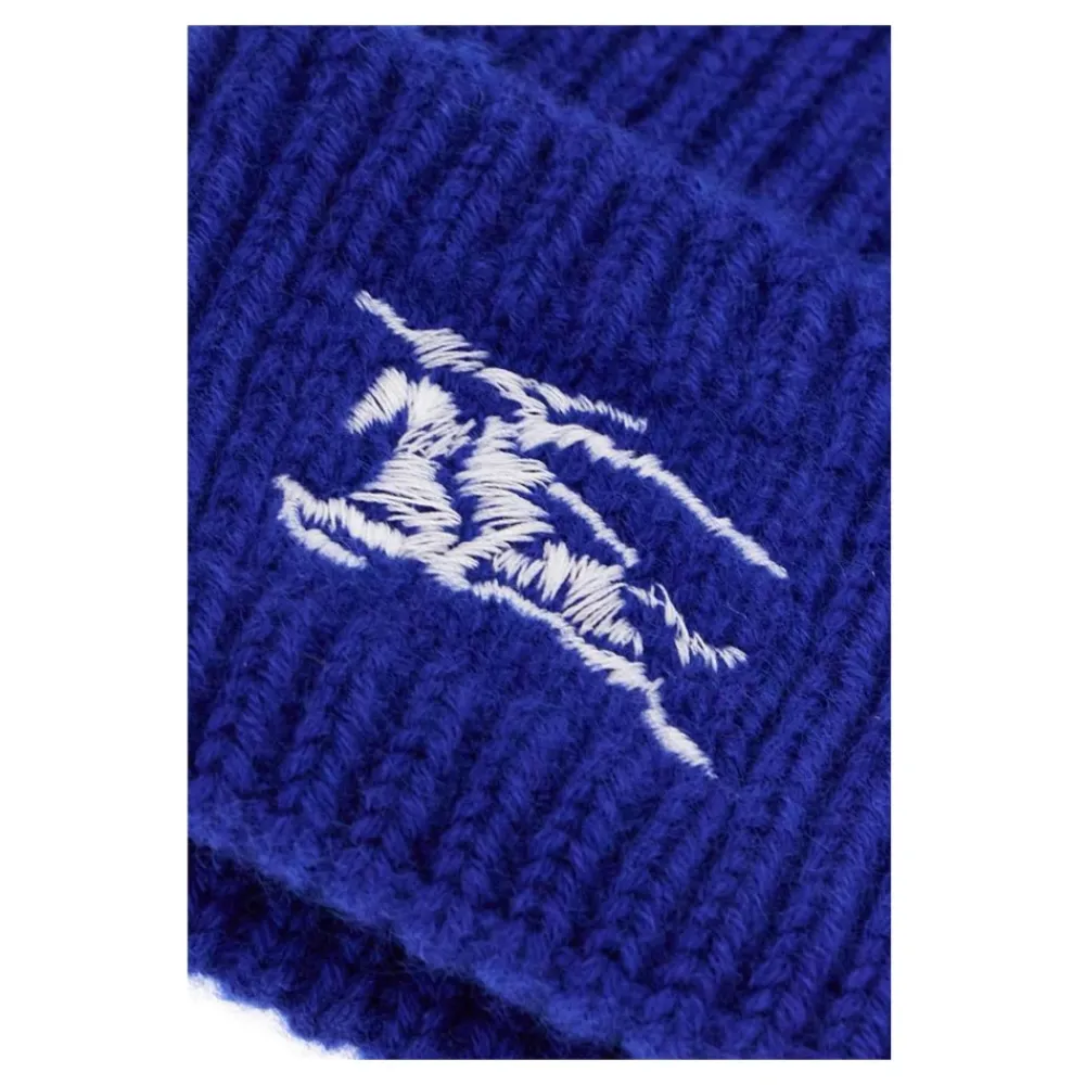 Huer, Kasketter & Hatte^Burberry Cashmere Beanie Hat AW24 Blå