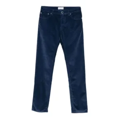 Jeans<Jacob Cohën Corduroy Five-Pocket Jeans Blå
