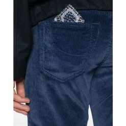 Jeans<Jacob Cohën Corduroy Five-Pocket Jeans Blå