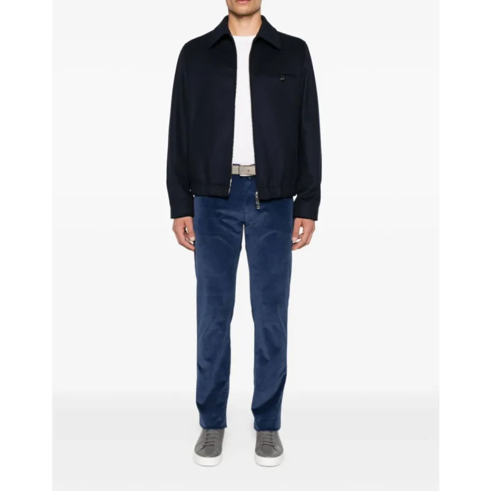 Jeans<Jacob Cohën Corduroy Five-Pocket Jeans Blå