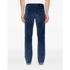 Jeans<Jacob Cohën Corduroy Five-Pocket Jeans Blå
