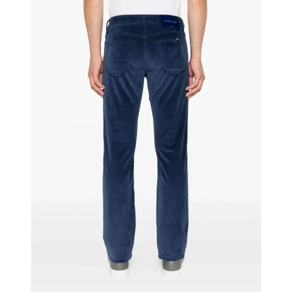 Jeans<Jacob Cohën Corduroy Five-Pocket Jeans Blå