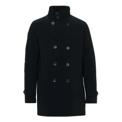 Frakker^Herno Blå Dobbeltbrystet Peacoat AW25 Sort