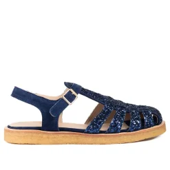 Sandaler^Angulus Glitter Sandal med Ankelrem Blå