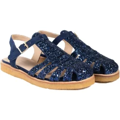 Sandaler^Angulus Glitter Sandal med Ankelrem Blå