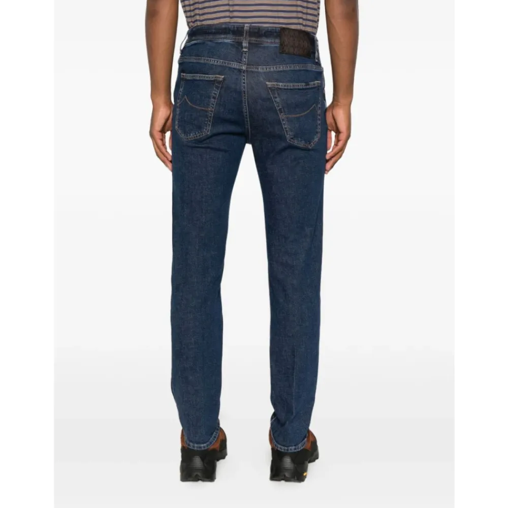 Jeans^Jacob Cohën Klassiske Jeans Stil Mørk Vask Blå