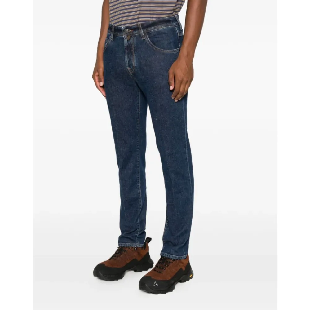 Jeans^Jacob Cohën Klassiske Jeans Stil Mørk Vask Blå