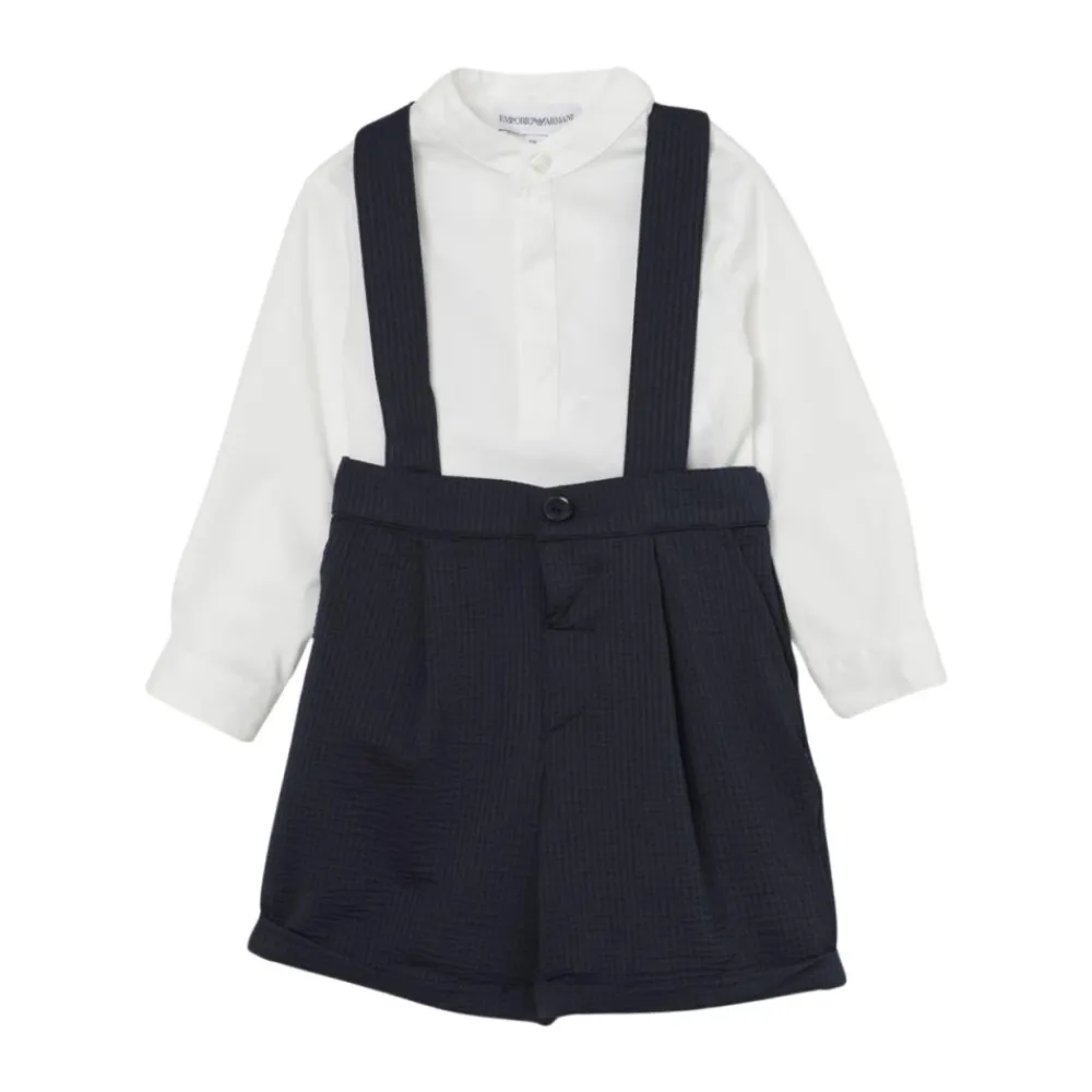 Jumpsuits<Emporio Armani Knapdetalje Børne Jumpsuit Blå