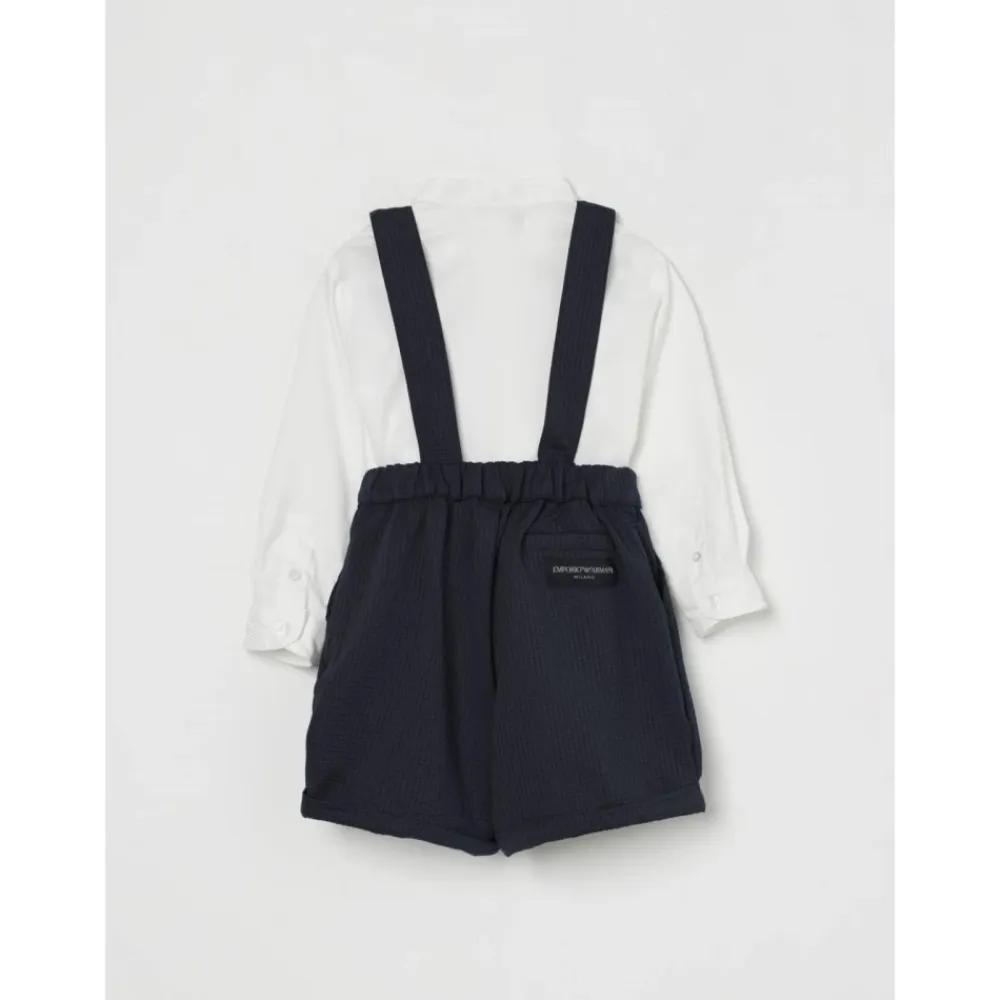 Jumpsuits<Emporio Armani Knapdetalje Børne Jumpsuit Blå