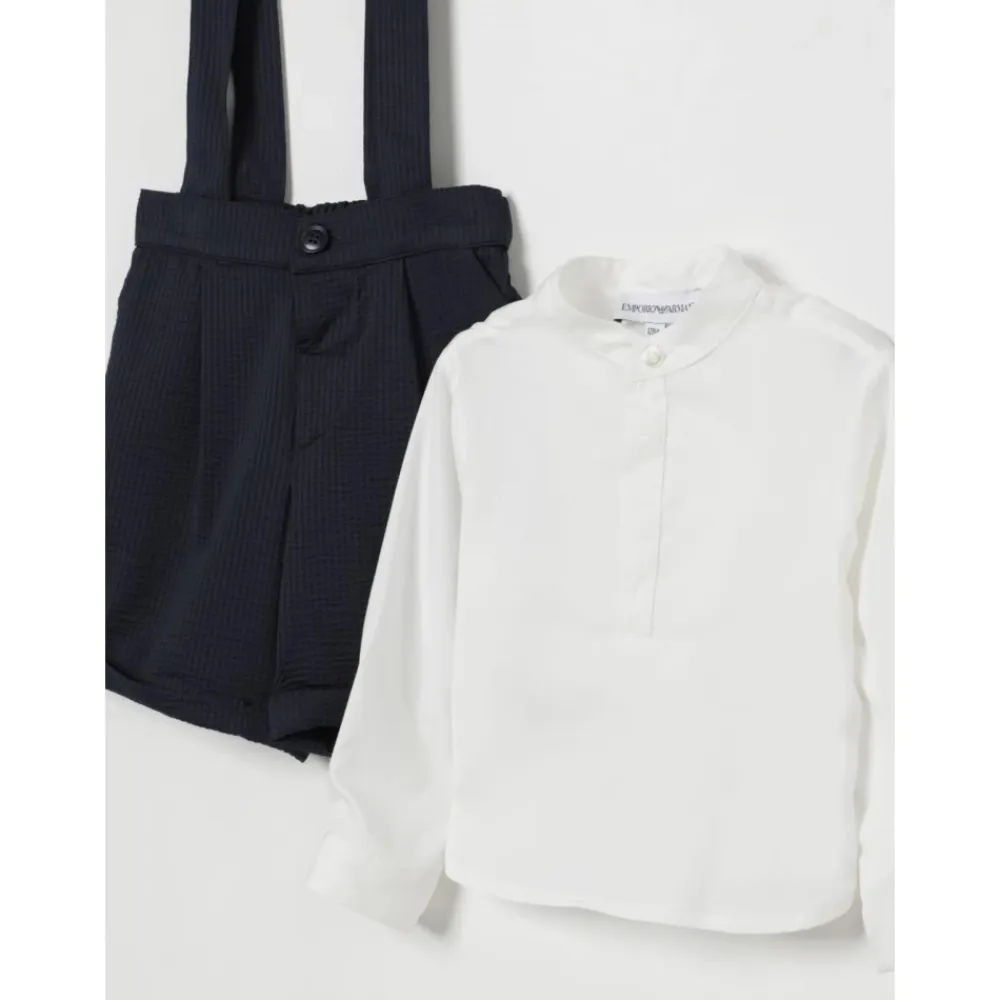 Jumpsuits<Emporio Armani Knapdetalje Børne Jumpsuit Blå