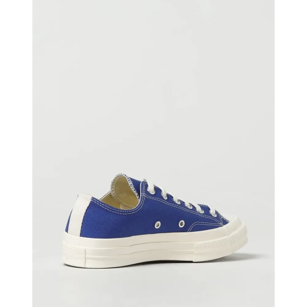 Sneakers^Comme des Garçons Play Lærred Lave Sneakers Blå