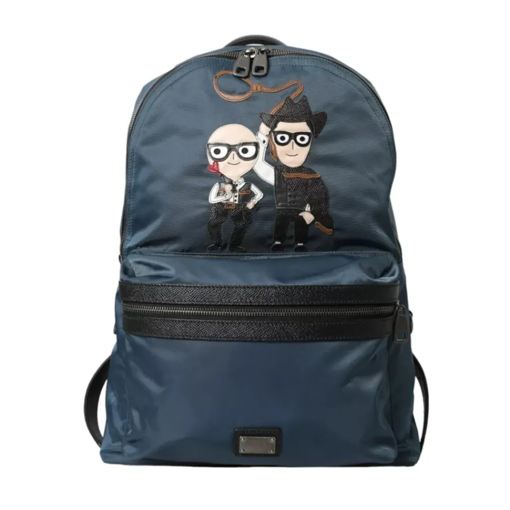 Rygsække^Dolce & Gabbana Nylon DGFamily Patch Rygsæk Blå