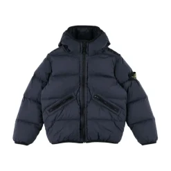 Jakker<Stone Island Parka til Drenge AW25 Blå