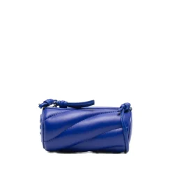 Bæltetasker<Fiorucci Quiltet Læder Crossbody Taske Blå