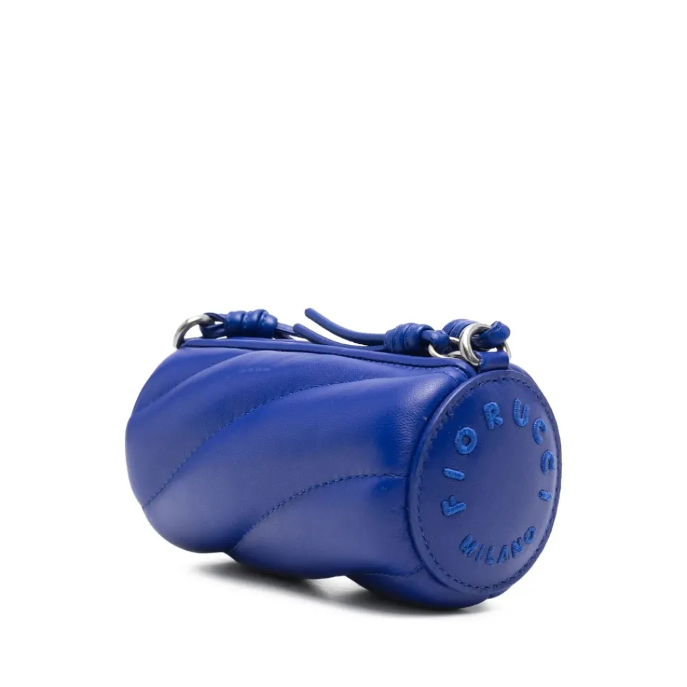 Bæltetasker<Fiorucci Quiltet Læder Crossbody Taske Blå