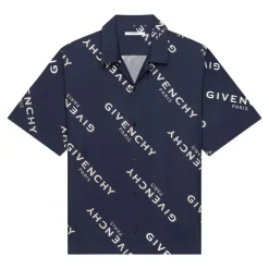 Skjorter<Givenchy Silke Hawaiiskjorte Blå