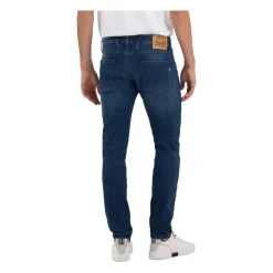 Jeans^Replay Slidte Jeans med Lynlås Blå