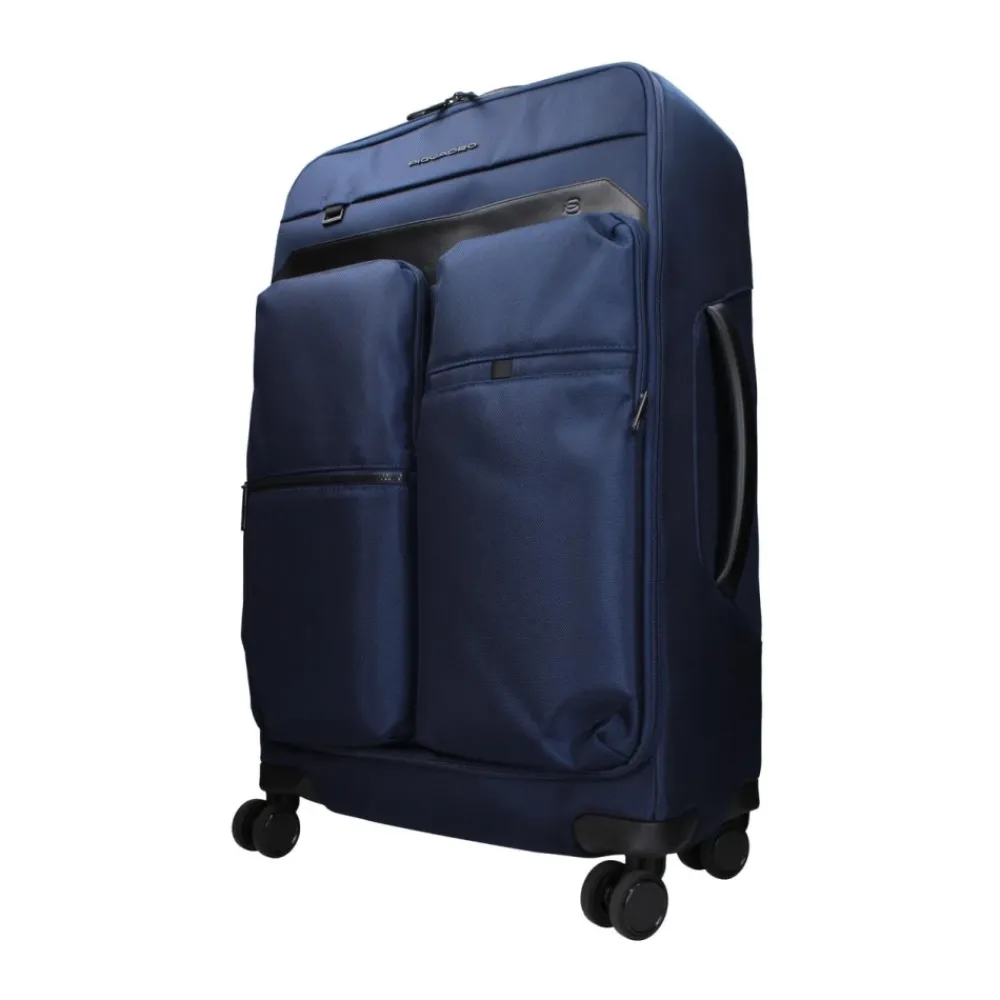 Kufferter<Piquadro Stofbagage med Justerbart Håndtag Blå