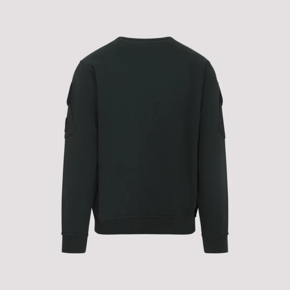 Sweatshirts<Stone Island Blå Sweatshirt AW25 Afslappet Stil Grøn
