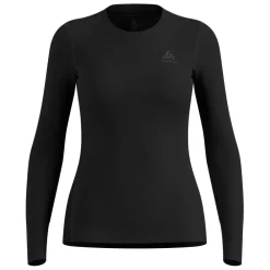 T-Shirts & Toppe|Træningstrøjer<Odlo BL TOPCREW NECK LS MERINO 200 Sort