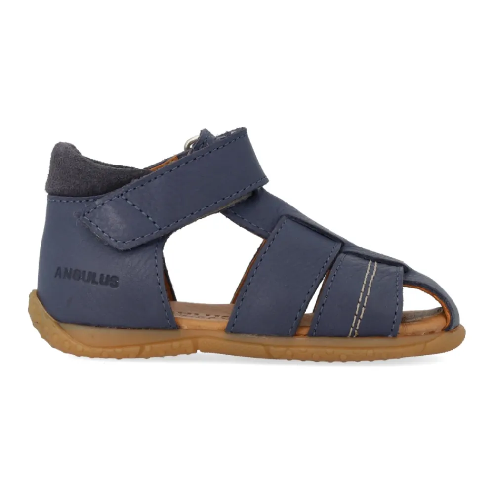 Sandaler^Angulus Velcro Begynder Sandal - Indigo Blå