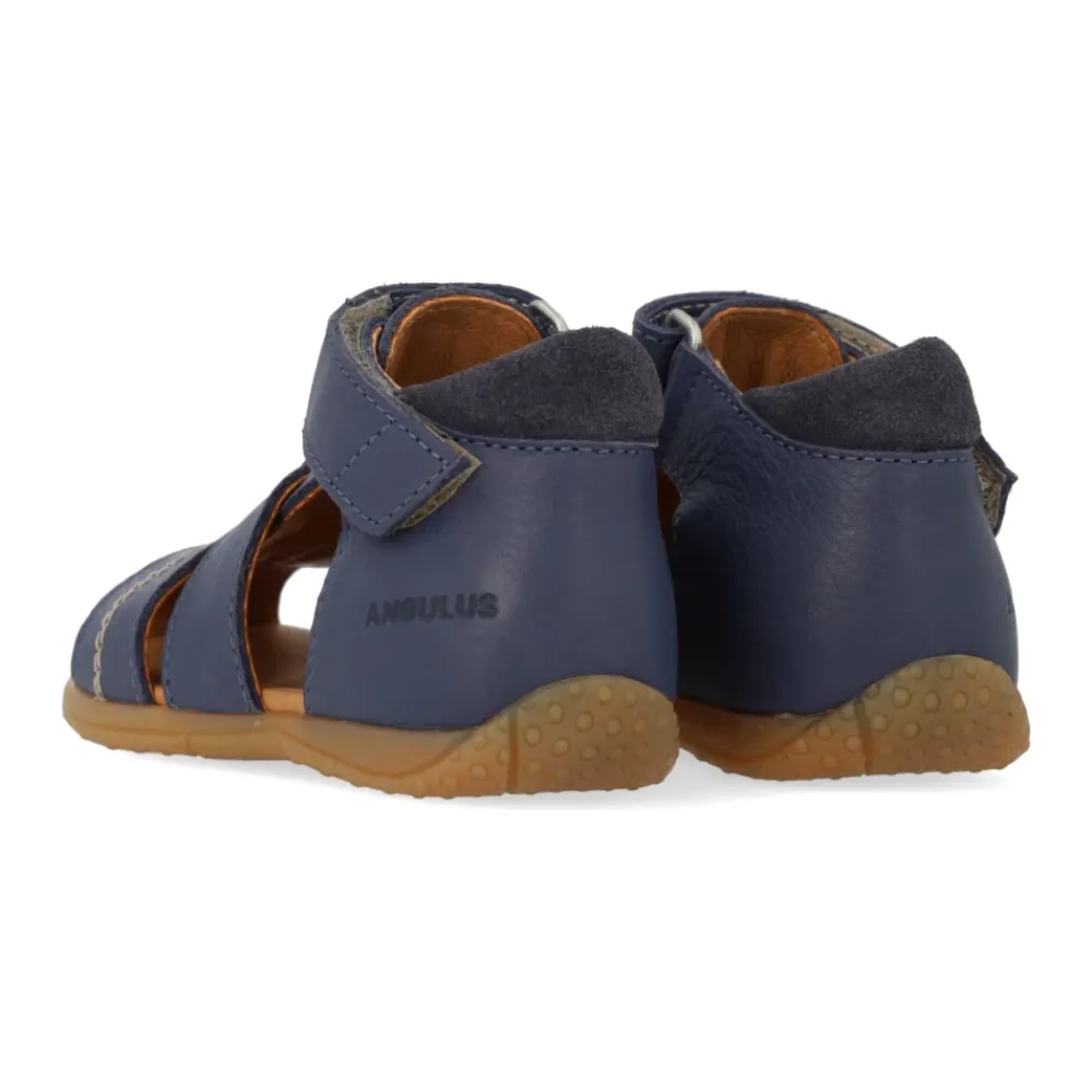 Sandaler^Angulus Velcro Begynder Sandal - Indigo Blå