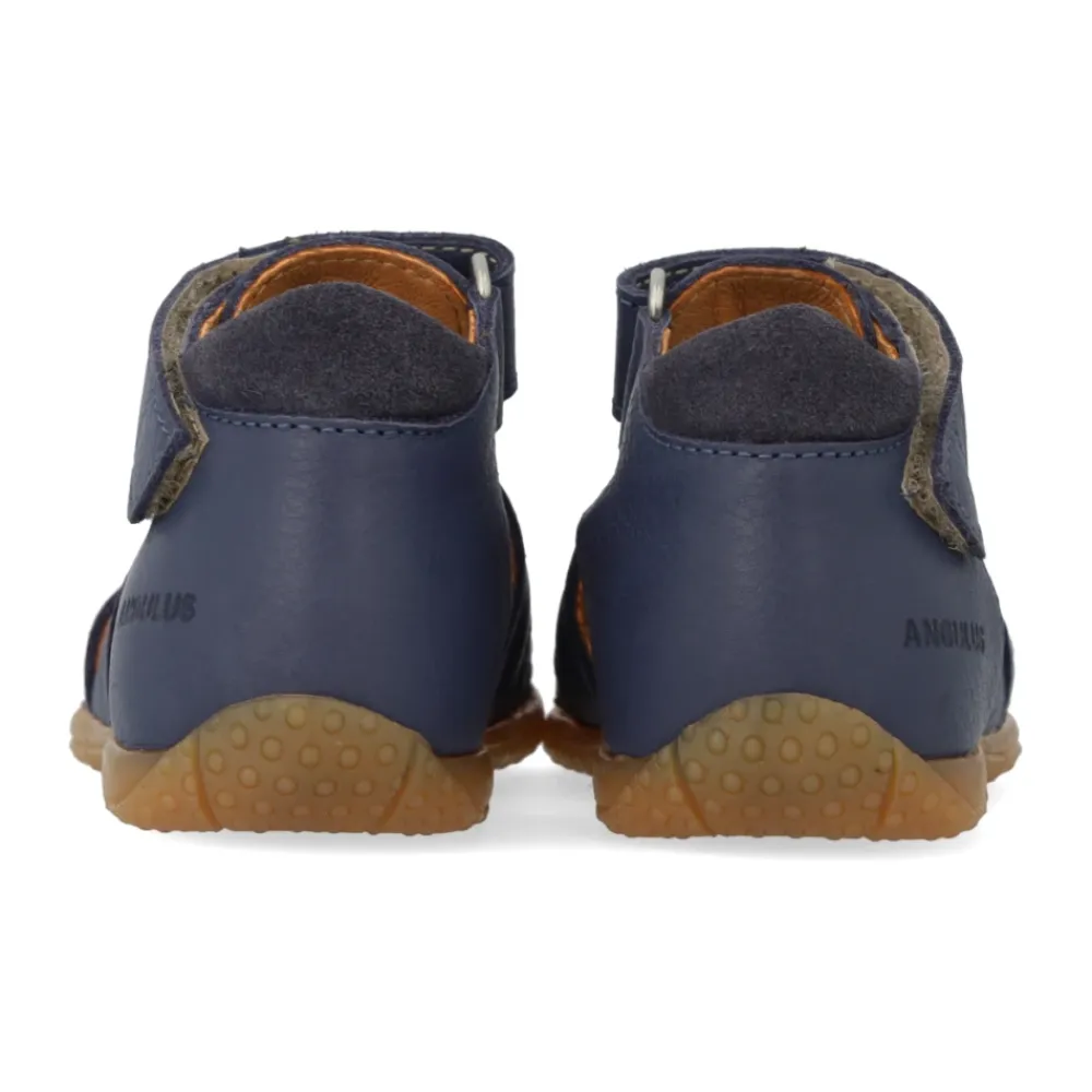 Sandaler^Angulus Velcro Begynder Sandal - Indigo Blå