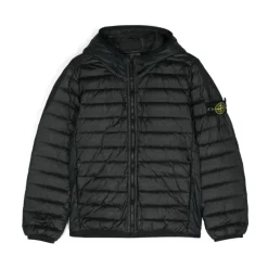 Jakker<Stone Island Black Feather Vera Jakke Sort
