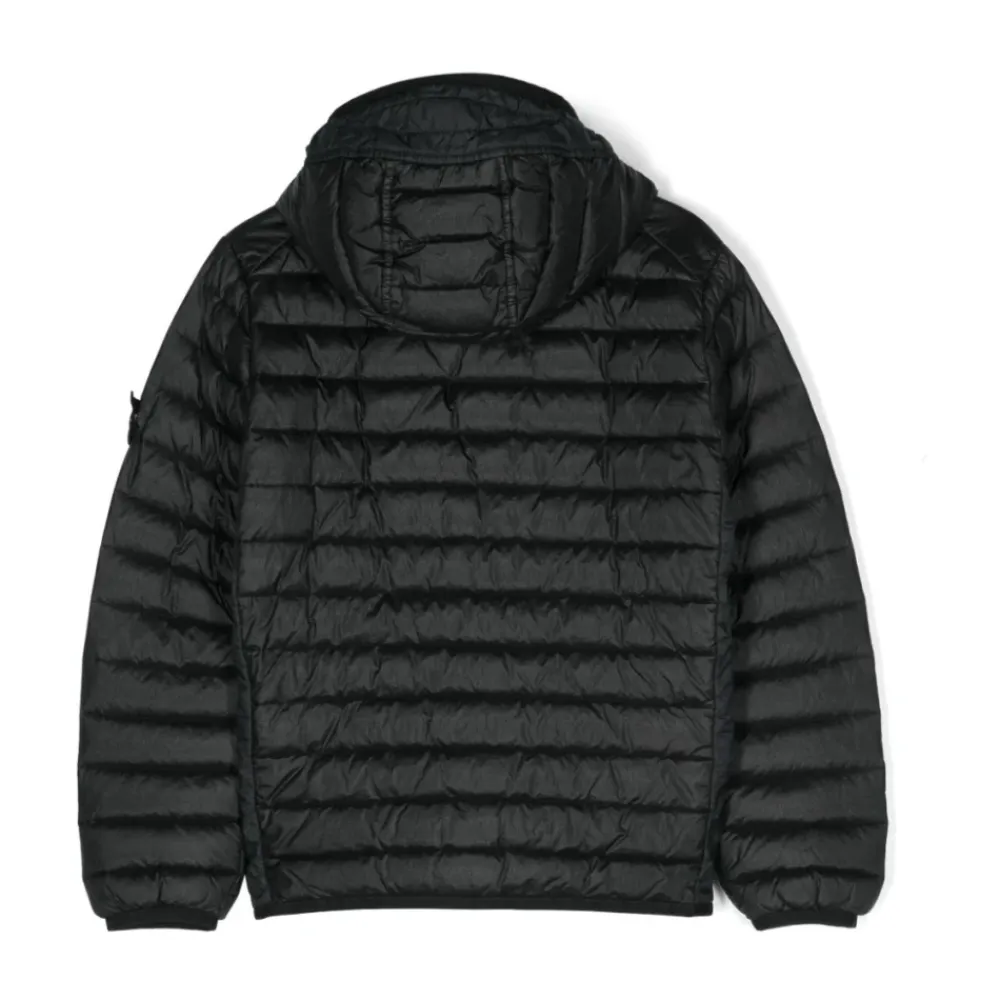 Jakker<Stone Island Black Feather Vera Jakke Sort