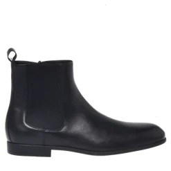Chelsea Boots<Baldinini Black leather ankle boots Sort