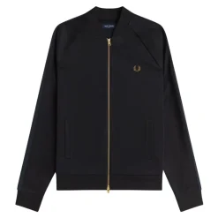 Træningsjakker^Fred Perry Black Watch Tartan Taped Track Sort