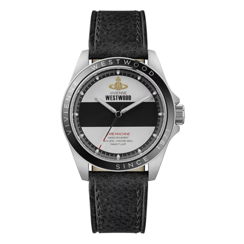 Ure<Vivienne Westwood Blackwall Quartz Ur Læderrem Sort