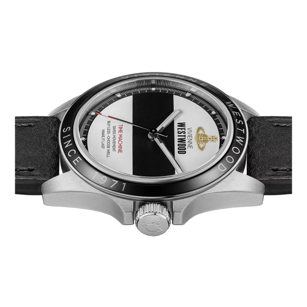 Ure<Vivienne Westwood Blackwall Quartz Ur Læderrem Sort