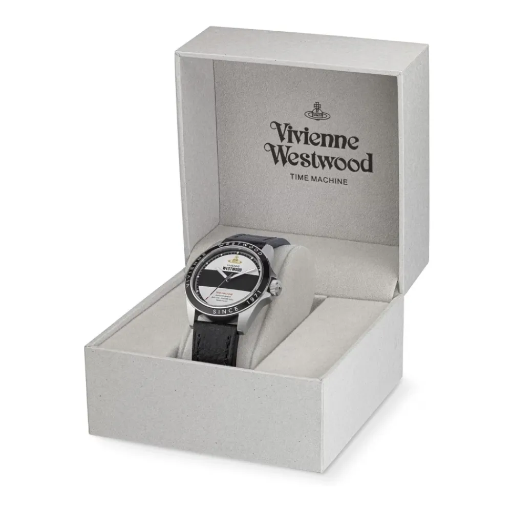 Ure<Vivienne Westwood Blackwall Quartz Ur Læderrem Sort