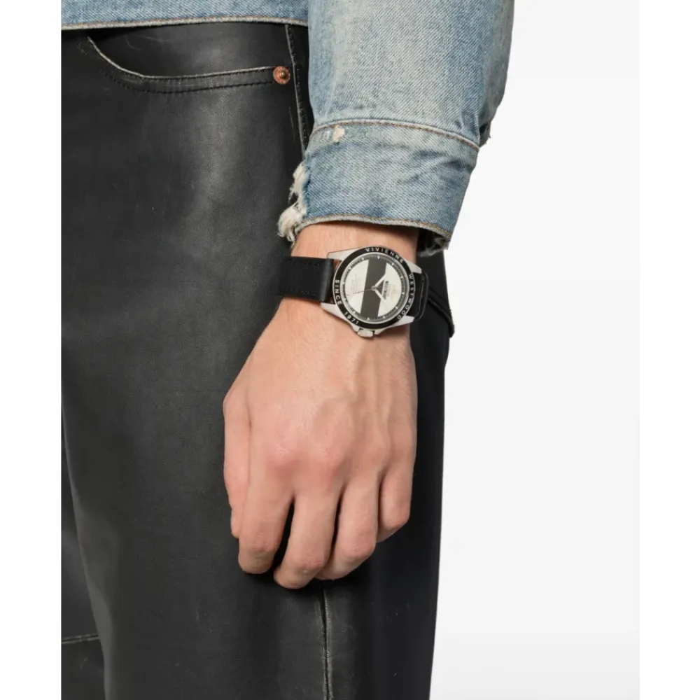 Ure<Vivienne Westwood Blackwall Quartz Ur Læderrem Sort