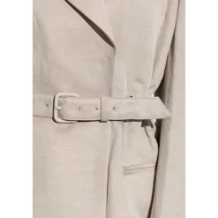 Jakker<Emporio Armani Blazer med bælte Grå