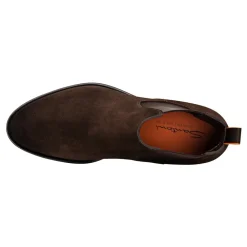 Chelsea Boots|Støvler^Santoni Blød ruskind Chelsea støvle Brun