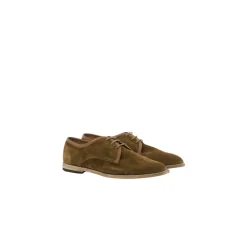 Business Sko<Hudson Bløde Tan Suede Derby Sko Brun