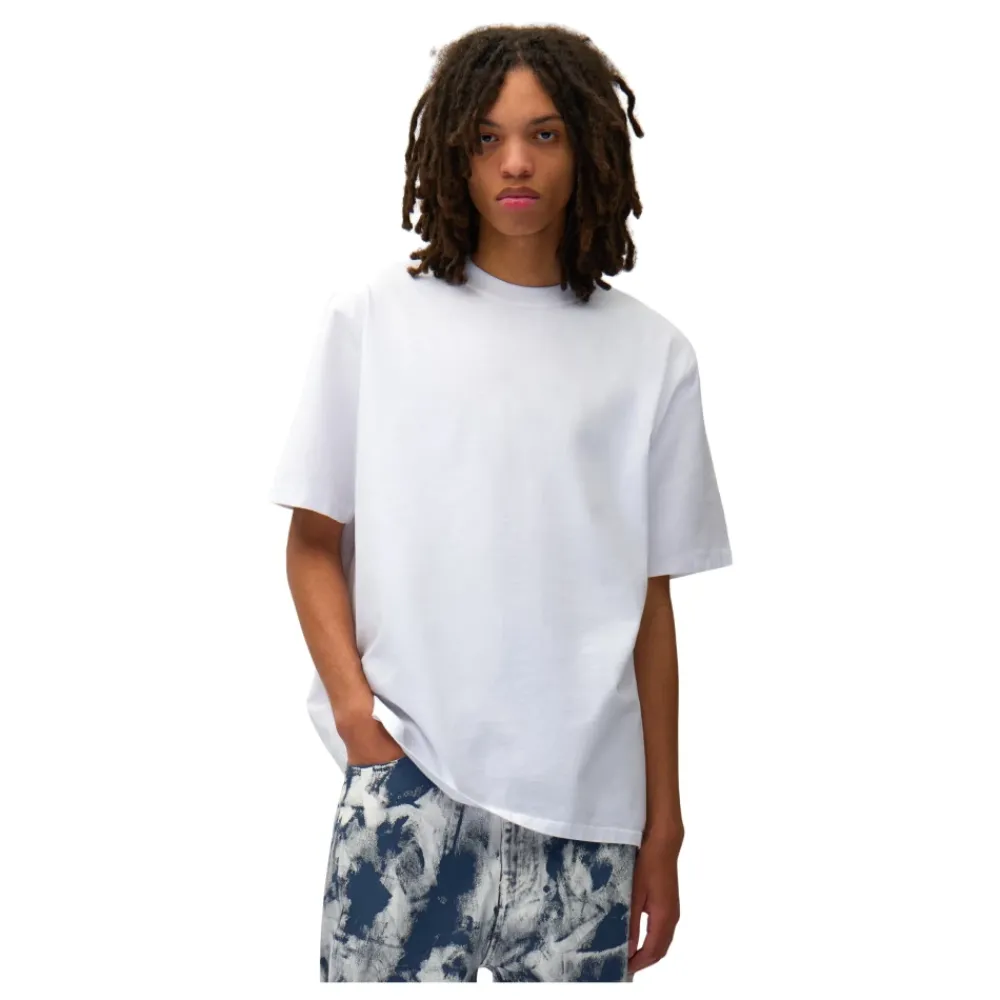 T-Shirts<Arte Antwerp Blocks Print Tee Hvid