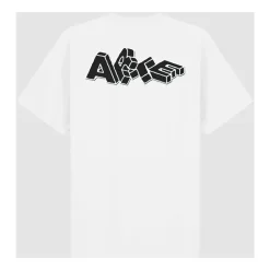 T-Shirts<Arte Antwerp Blocks Print Tee Hvid