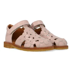 Sandaler^Angulus Blomstersandal med velcro Pink