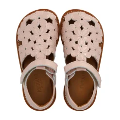 Sandaler^Angulus Blomstersandal med velcro Pink